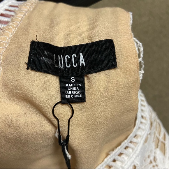 Lucca Couture Lace Crochet Bohemian Dress Cream - Picture 10 of 16